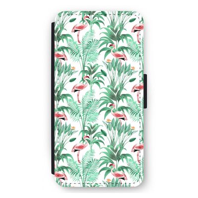Flamingo bladeren: iPhone 12 Pro Max Flip Hoesje