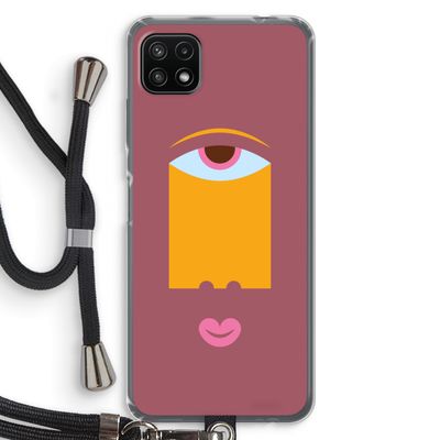 Mono V: Samsung Galaxy A22 5G Transparant Hoesje met koord