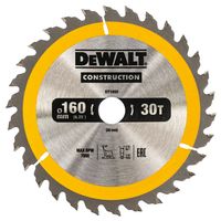 DeWalt Accessoires Cirkelzaagblad 160x20x30t, positief 10°, kerf 2,5mm - DT1932-QZ - thumbnail