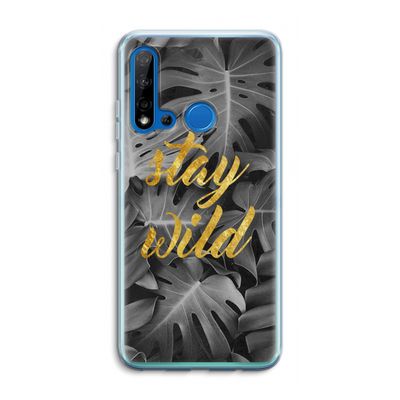Stay wild: Huawei P20 Lite (2019) Transparant Hoesje