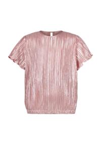 B.Nosy zomer top meisjes - roze koraal blush - metallic, plissee - Brynn