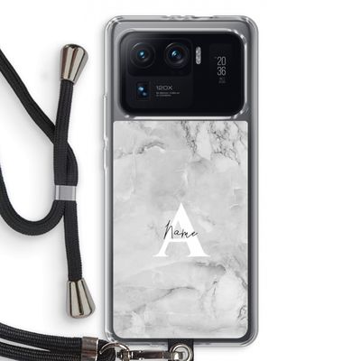 Ivory Marble: Xiaomi Mi 11 Ultra Transparant Hoesje met koord