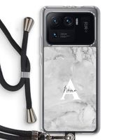 Ivory Marble: Xiaomi Mi 11 Ultra Transparant Hoesje met koord