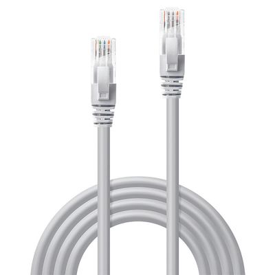 LINDY 48000 RJ45 Netwerkkabel, patchkabel CAT 6 U/UTP 0.30 m Grijs 1 stuk(s)