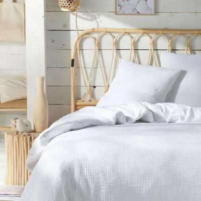 Bedset - TODAY - 123320 - 2 personen - 260x240cm - Effen katoenen gaas - Krijt