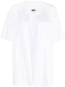 MM6 Maison Margiela T-shirt met open voorkant - Wit