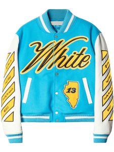 Off-White veste Vars World en cuir - Bleu