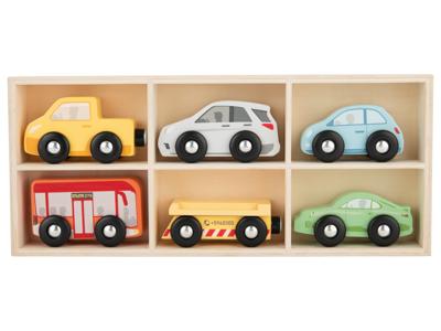 lupilu Houten speelgoed auto&apos;s (City voertuigen)