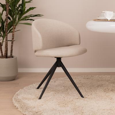 Bendt Draaibare Eetkamerstoel 'Larue' kleur Beige