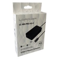 LC-Power LC-NB-PRO-45-C netvoeding & inverter Binnen 45 W Zwart - thumbnail