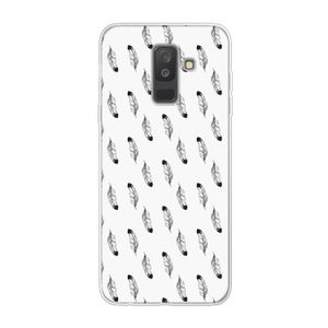 Pluimen: Samsung Galaxy A6 Plus (2018) Transparant Hoesje