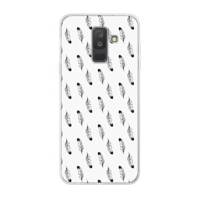 Pluimen: Samsung Galaxy A6 Plus (2018) Transparant Hoesje
