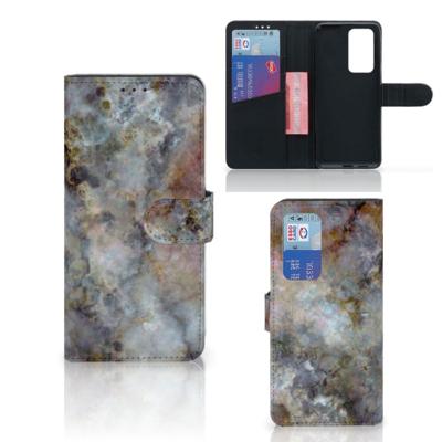 Huawei P40 Pro | Bookcase | Marmer Grijs