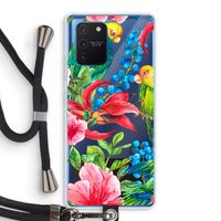 Papegaaien: Samsung Galaxy Note 10 Lite Transparant Hoesje met koord