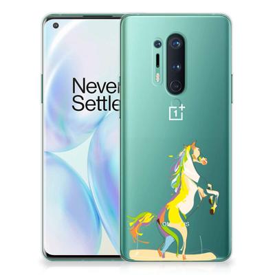 OnePlus 8 Pro Telefoonhoesje met Naam Horse Color OnePlus 8 Pro Telefoonhoesje met Naam Horse Color