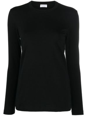 Brunello Cucinelli t-shirt en coton à manches longues - Noir