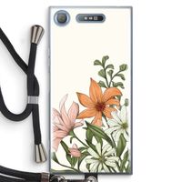 Floral bouquet: Sony Xperia XZ1 Transparant Hoesje met koord