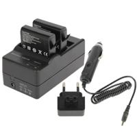 GoPro AHDBT-401 Digitale Camera dubbele Batterij Lader + auto Lader + Adapter voor GoPro HERO4