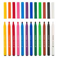 Bruynzeel super point viltstiftenset, 12 kleuren