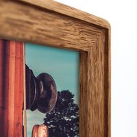 Fotolijst hout bruin geschikt voor een foto van 10 x 15 cm - Fotolijsten - thumbnail