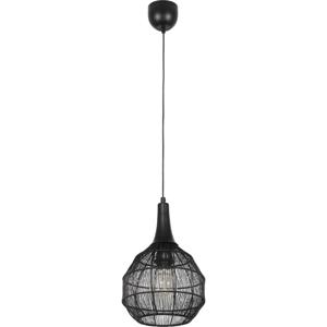 LED Hanglamp - Hangverlichting - Trion Sorana - E27 Fitting - 1-lichts - Rond - Bol - Mat Zwart - Metaal