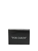 Off-White "portefeuille pliant ""For Cards""" - Noir - thumbnail