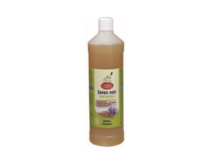 La Droguerie Ecologique Groene/zwarte zeep - vloeibaar - lijnolie - 1l