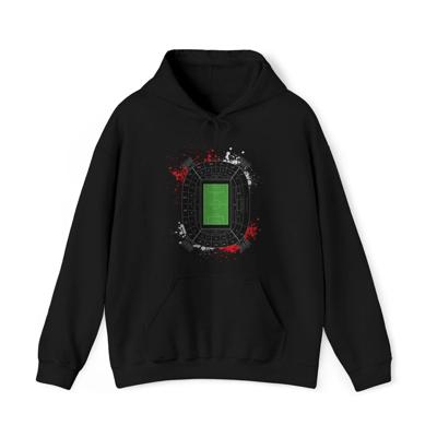 Hoodie relax zwart - Rood wit Kuip