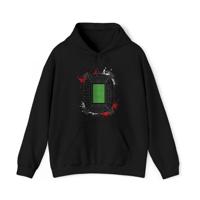 Hoodie relax zwart - Rood wit Kuip