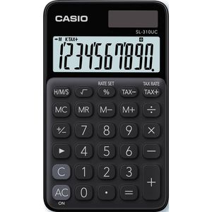 Casio SL-310UC-BK calculator Pocket Basisrekenmachine Zwart