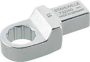 Stahlwille Ringinsteekgereedschap | sleutelwijdte 14 mm 14 x 18 mm | chroom-legering-staal | chroom-vanadium | 1 stuk - 58224014 58224014