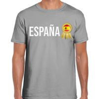 Verkleed T-shirt voor heren - Espana - grijs - voetbal supporter - themafeest - Spanje