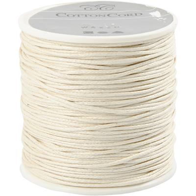 Creativ Company Katoenkoord, dikte 1 mm, off-white, 40 m/ 1 rol