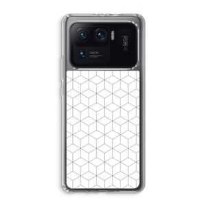Zwart-witte kubussen: Xiaomi Mi 11 Ultra Transparant Hoesje