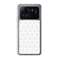Zwart-witte kubussen: Xiaomi Mi 11 Ultra Transparant Hoesje Zwart-witte kubussen: Xiaomi Mi 11 Ultra Transparant Hoesje