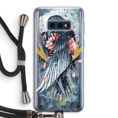 Golden Raven: Samsung Galaxy S10e Transparant Hoesje met koord