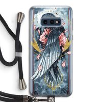 Golden Raven: Samsung Galaxy S10e Transparant Hoesje met koord