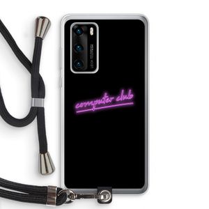 Vice Black: Huawei P40 Transparant Hoesje met koord