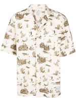 Woolrich chemise en coton à imprimé graphique - Tons neutres - thumbnail