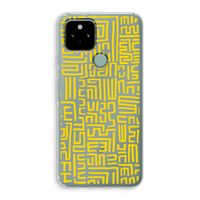 Majorelle Blue Print: Google Pixel 5 Transparant Hoesje