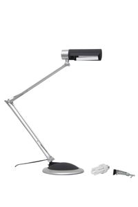 Maul MAULoffice 8215095 Bureaulamp Spaarlamp E27 20 W Zilver, Zwart