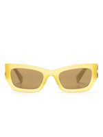 Miu Miu Eyewear lunettes de soleil à monture rectangulaire - Jaune