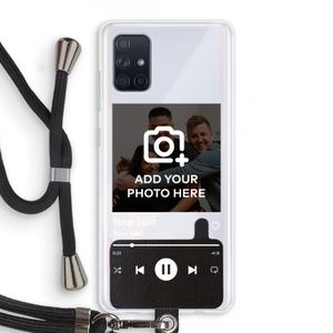Music Player: Samsung Galaxy A71 Transparant Hoesje met koord