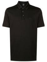 BOSS polo à logo imprimé - Noir