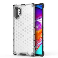 Schokbestendige honingraat PC + TPU Case voor Galaxy Note 10 + (transparant)