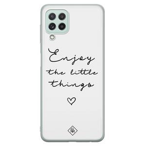Samsung Galaxy A22 4G siliconen hoesje - Enjoy life