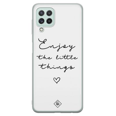Samsung Galaxy A22 4G siliconen hoesje - Enjoy life