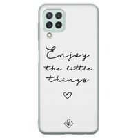 Samsung Galaxy A22 4G siliconen hoesje - Enjoy life