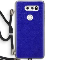 Majorelle Blue: LG V30 Transparant Hoesje met koord