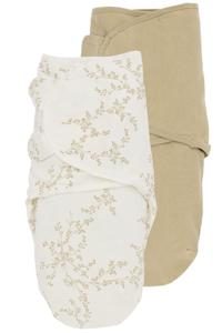 Meyco Swaddle inbakerdoek 2-pack sand 0-3 maanden